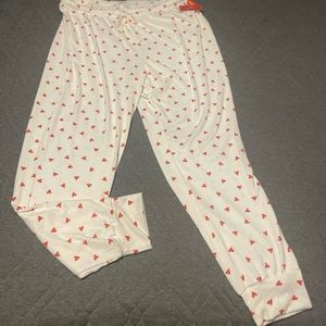 Joe Fresh Jillian Harris Collection Red Heart Pyjama bottoms NWT